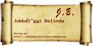 Jobbágyi Belinda névjegykártya